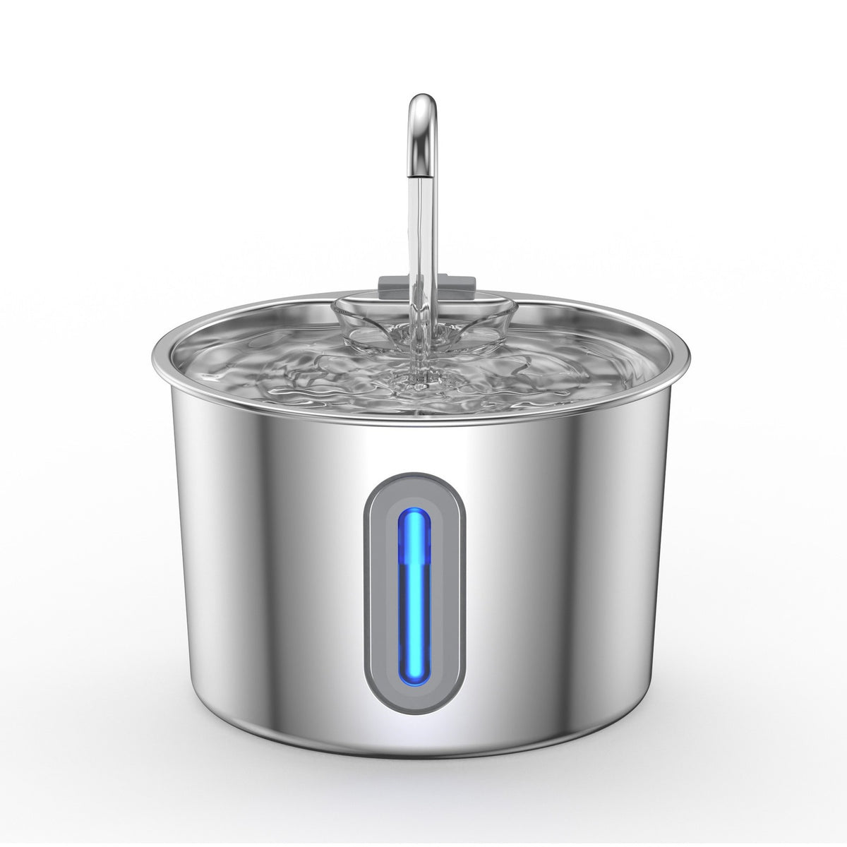 Fontaine à eau pour chat en acier inoxydable – vue d'ensemble